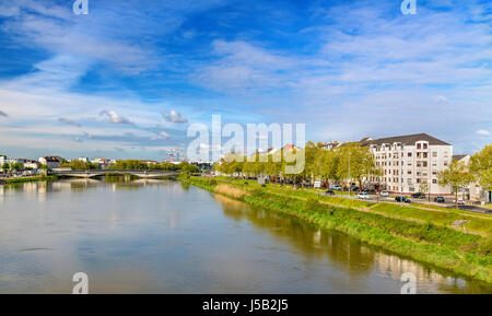 Il fiume Loira a Nantes, Francia Foto Stock