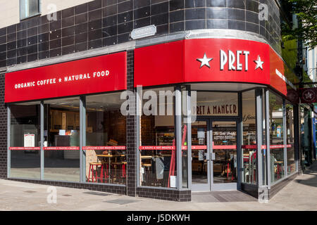 Pret a Manger, Nottingham, Inghilterra, Regno Unito Foto Stock