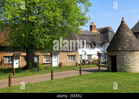 La molla, il villaggio verde al villaggio di Harrold, Bedfordshire County, England, Regno Unito Foto Stock