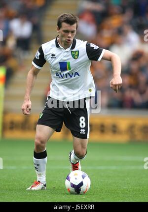 JONATHAN HOWSON Norwich City FC Norwich City FC HULL KC Stadium Inghilterra 24 Agosto 2013 Foto Stock