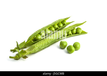 Foto di piselli e il segnale di PEA granuli con sfondo bianco su piselli  torna alla cannon scatola di piselli Foto stock - Alamy