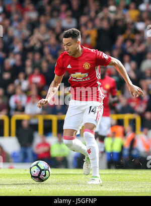 Jesse Lingard del Manchester United durante il match di Premier League tra Tottenham Hotspur e il Manchester United White Hart Lane a Londra. 14 Maggio 2017.solo uso editoriale . No merchandising. Per le immagini di calcio FA e Premier League restrizioni si applicano inc. no internet/utilizzo mobile senza licenza FAPL - per i dettagli contatti Football Dataco ARRON GENT/immagini con teleobiettivo Foto Stock