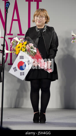 16 maggio 2017 - Tokyo, Giappone - un rappresentante della Corea durante il chiodo Forum 2017 presso il Tokyo Big Sight il 16 maggio 2017. Foto di: Ramiro Agustin Vargas Tabares (credito Immagine: © Ramiro Agustin Vargas Tabares via ZUMA filo) Foto Stock