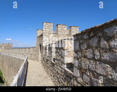 La fortezza di Tsar Samuel la città vecchia di Ohrid Repubblica di Macedonia Foto Stock