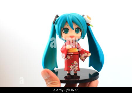 Hatsune Miku Vocaloids giapponese figurina Foto Stock