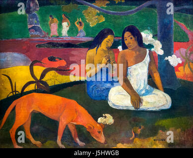 Gauguin. Dipinto intitolato 'Arearea' di Paul Gauguin (1848-1903), olio su tela, 1892 Foto Stock