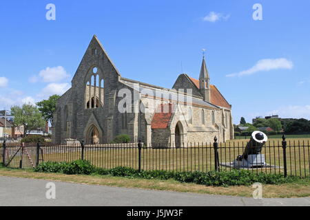 Royal chiesa Garrison, Grand Parade, Città Vecchia, Portsmouth, Hampshire, Inghilterra, Gran Bretagna, Regno Unito, Gran Bretagna, Europa Foto Stock