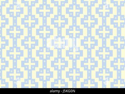 Segno più e blossom pattern sul giallo luce color pastello. Dolce e in stile vintage. Illustrazione Vettoriale