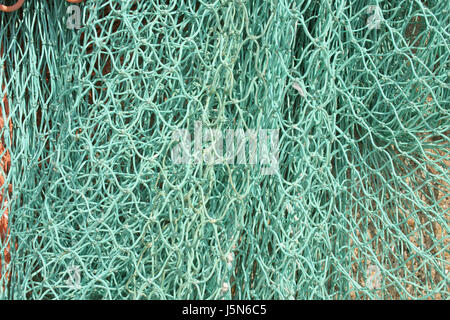 A close shot of fishing net as a background. Foto Stock