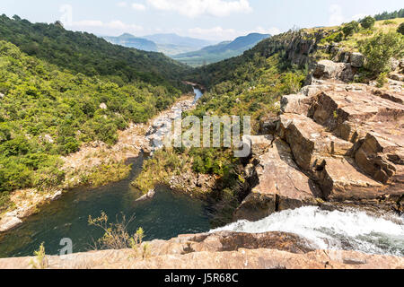 Diretto alla Berlino cade nel Fiume Blyde area in Sud Africa Foto Stock