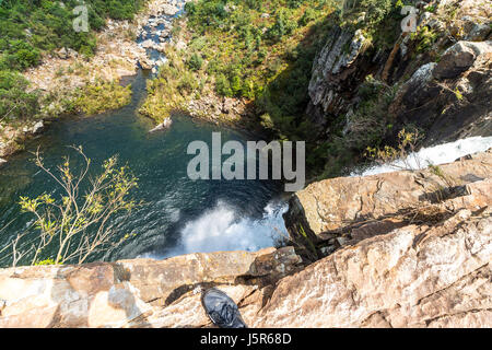 Diretto alla Berlino cade nel Fiume Blyde area in Sud Africa Foto Stock