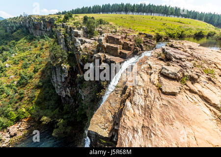 Diretto alla Berlino cade nel Fiume Blyde area in Sud Africa Foto Stock