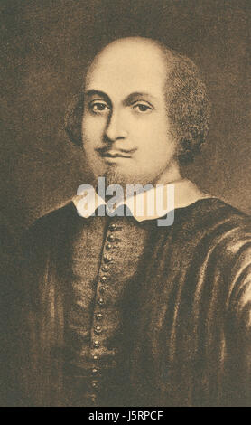 William Shakespeare (1564-1616), poeta inglese, drammaturgo e attore, Ritratto Foto Stock