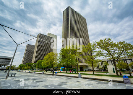 Edifici all'Empire State Plaza, in Albany, New York. Foto Stock