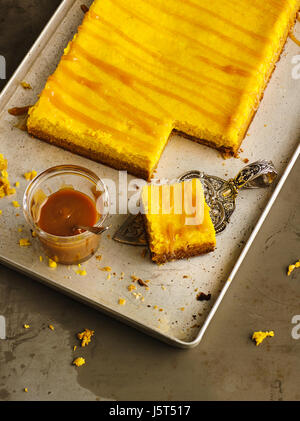 Cheesecake con la zucca Foto Stock