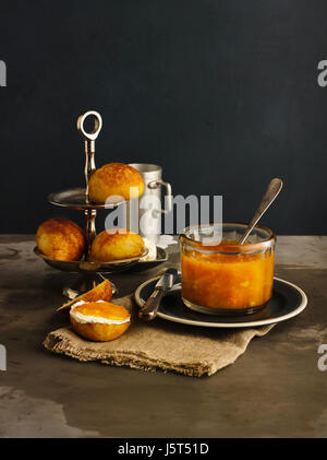 Zucca confettura di Apple Foto Stock