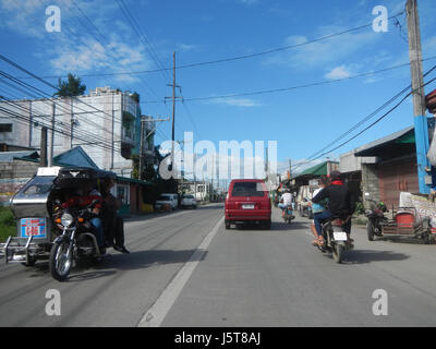 02298 Baliuag, Bulacan-Candaba, Pampanga Road 10 Foto Stock