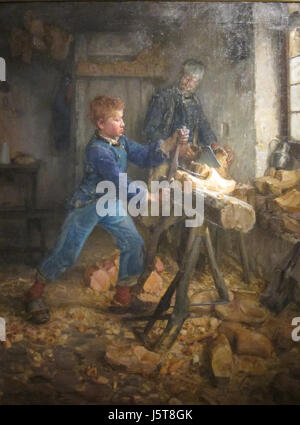 "Il giovane Sabot Maker" da Henry Ossawa Tanner Foto Stock