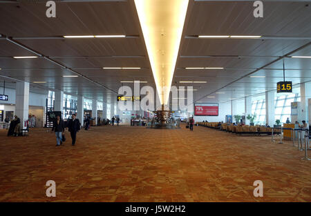 Dall'aeroporto internazionale Indira Gandhi duty free. Dall'aeroporto di Delhi è uno dei più visitati aeroporti in India Foto Stock