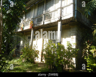 01155 Poblacion vecchie case San Vicente San Miguel Bulacan Bulacan 14 Foto Stock