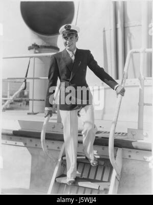 Attore Richard Arlen, pubblicità ritratto su nave, 1930 Foto Stock