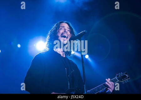 Chris Cornell suona con Soundgarden in Kitchener, Ontario, Canada, luglio 11, 2015 Foto Stock