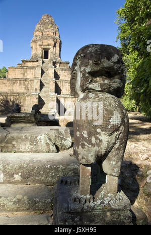 Il Baksei Chamkrong è un piccolo tempio indù situato in Angkor Thom tempio complesso nei pressi di Angkor Wat, Siem Reap, Cambogia. Foto Stock