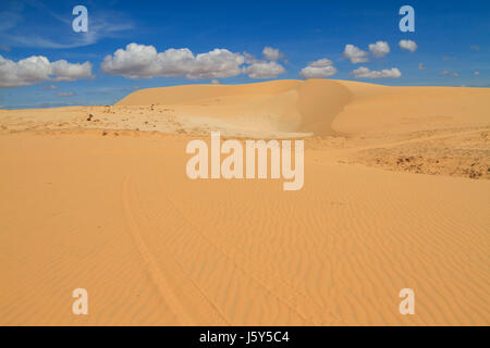 Viste le dune di sabbia bianca nel mui-ne, Vietnam Foto Stock