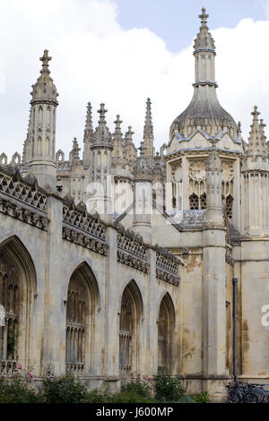 King's College casa di gate e archi , Università di Cambridge Foto Stock