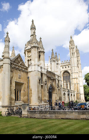 King's College casa di gate e archi , Università di Cambridge Foto Stock