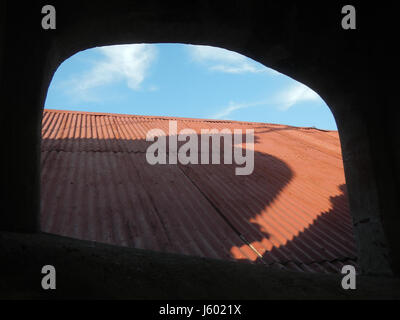02548 Torri campane di San Luigi Gonzaga Chiesa San Luis, Pampanga 45 Foto Stock
