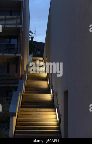 Treppe in Norimberga, Baviera, Germania Foto Stock