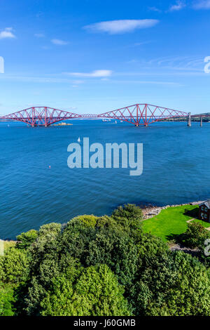 Forth Bridge, Edimburgo, Queensferry, Scotland, Regno Unito Foto Stock