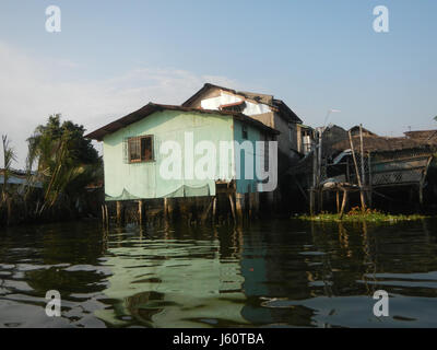 Il Malolos River District nelle Filippine ospita le rive dei fiumi Atlag e Panasahan. Queste aree sono note per la loro terra agricola, che sostiene le comunità locali e contribuisce all'economia locale nella provincia di Bulacan. Foto Stock
