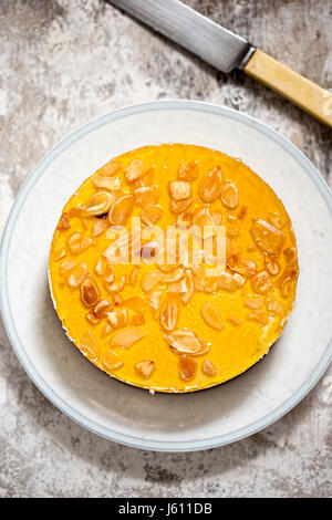 Miele e in stile greco yogurt cheesecake Foto Stock