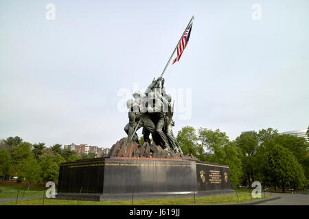 Stati Uniti marine corps War Memorial Iwo Jima statua Washington DC USA Foto Stock