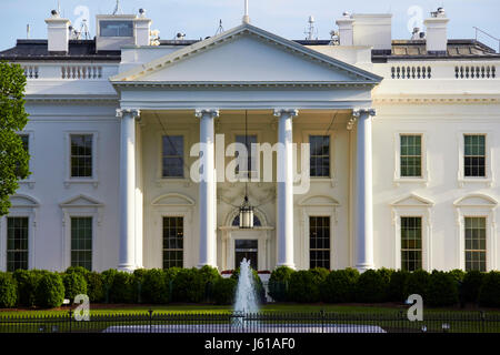 Facciata nord dalla Pennsylvania Avenue, la casa bianca a Washington DC USA Foto Stock