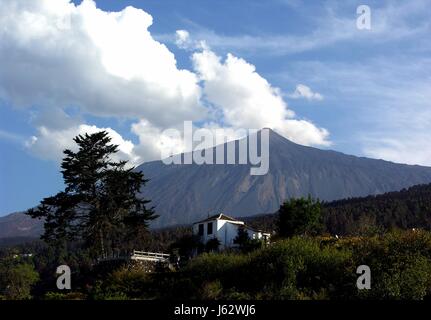 Spagna isole canarie cratere celeste teneriffa vulcan vulcano vacanze isole canarie Foto Stock