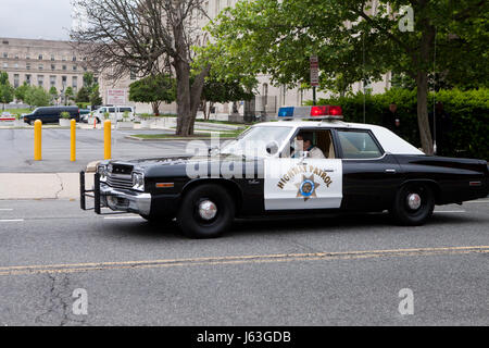 Vintage California Highway Patrol veicolo (automobile della polizia) - USA Foto Stock