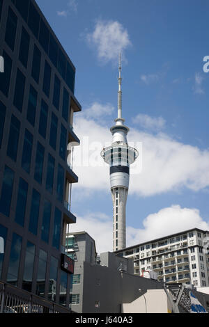 Auckland Nuova Zelanda fronte porto centro città Foto Stock