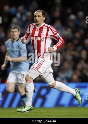 MATTHEW ETHERINGTON Stoke City FC Etihad Stadium Manchester Inghilterra 01 Gennaio 2013 Foto Stock