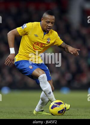 NATHANIEL CLYNE SOUTHAMPTON FC OLD TRAFFORD Manchester Inghilterra 30 Gennaio 2013 Foto Stock