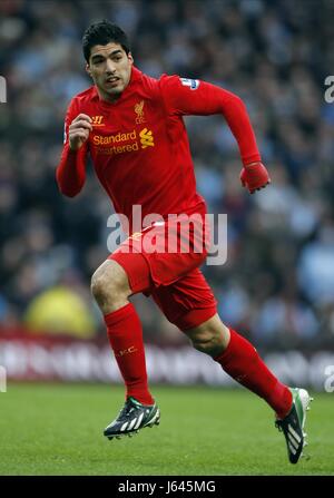 LUIS SUAREZ Manchester City V Liverpool FC Etihad Stadium Manchester Inghilterra 03 Febbraio 2013 Foto Stock