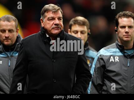 SAM ALLARDYCE (manager) MANCHESTER UNITED V West Ham U OLD TRAFFORD Manchester Inghilterra 28 Novembre 2012 Foto Stock