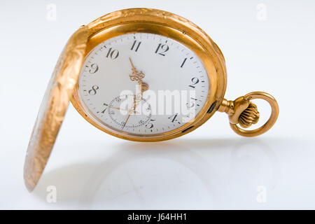 Engineering quadrante di orologio orologio da tasca in oro per incisione fotografica indoor engineering Foto Stock