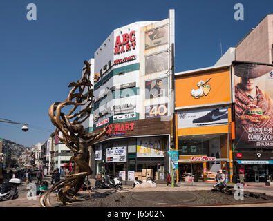 Gwangbokro Fashion Street, Busan Gwangyeoksi, Corea del Sud Foto Stock