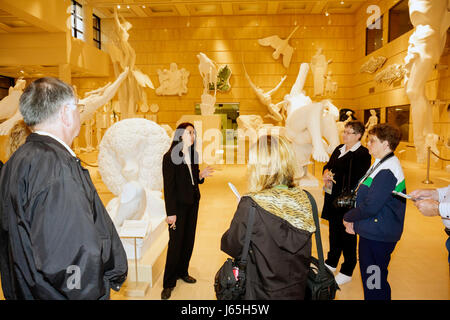 Michigan Saginaw, University Center, Saginaw Valley state University, Arbury fine Arts Center, Marshall M. Fredericks Sculpture Museum, galleria principale, guida, Foto Stock