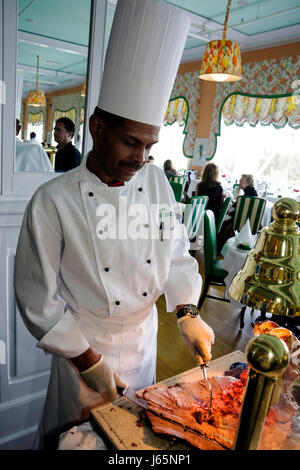 Mackinac Island Michigan, parchi statali storici Parco Mackinaw, Straits of, Lake Huron, Grand, hotel, sala da pranzo principale, ristorante ristoranti cibo caffè Foto Stock