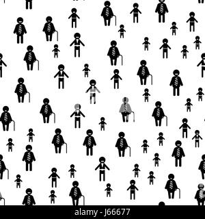 Icona di persone modello senza giunture Foto Stock