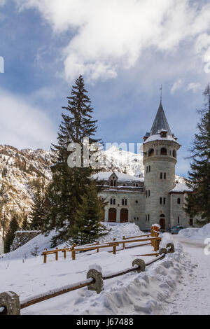 Castello di Gressoney-Saint-Jean - Valle d'Aosta - Italia Foto Stock